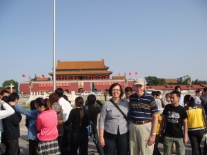 Picture with Mao at Tiananmen Square