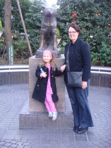 Hachiko Statue at Shibuya Station- Miss Maddie and I