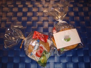 Goodie Bags- rice crackers and sweets